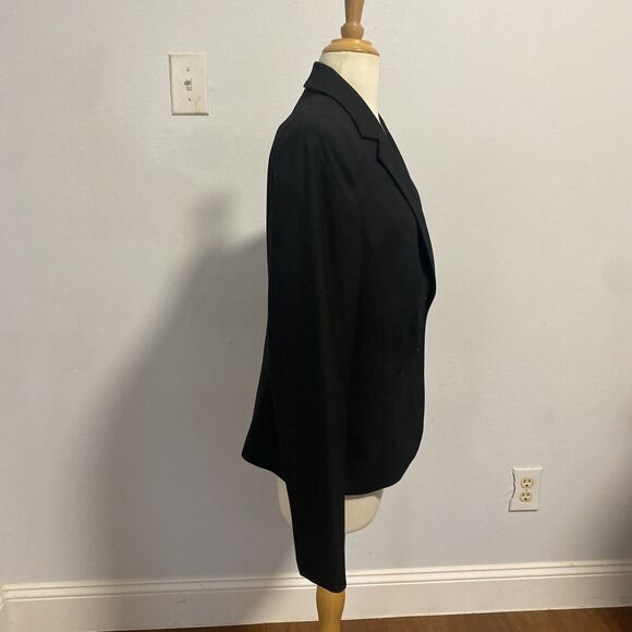 Jones New York Womens 10 Black Single Breasted Blazer Preppy Business Y2K Jacket - Picture 4 of 10